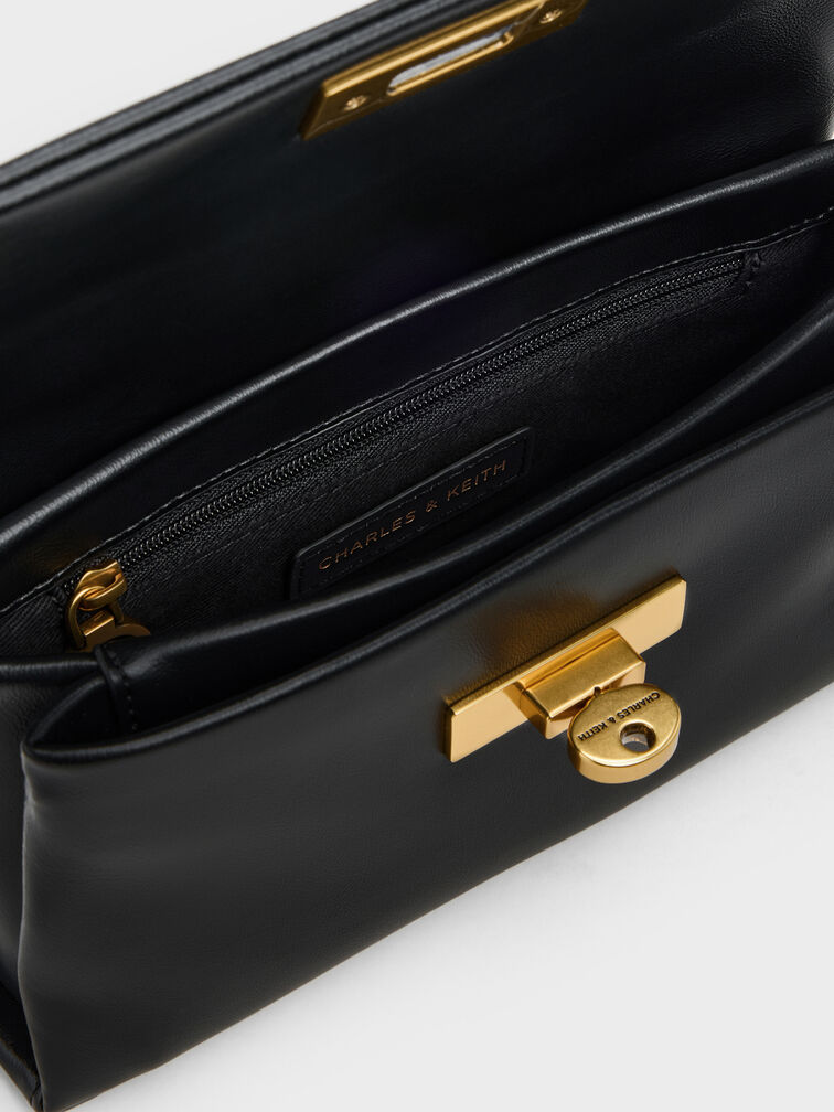 محفظة "كيري" بسلسلة, أسود, hi-res