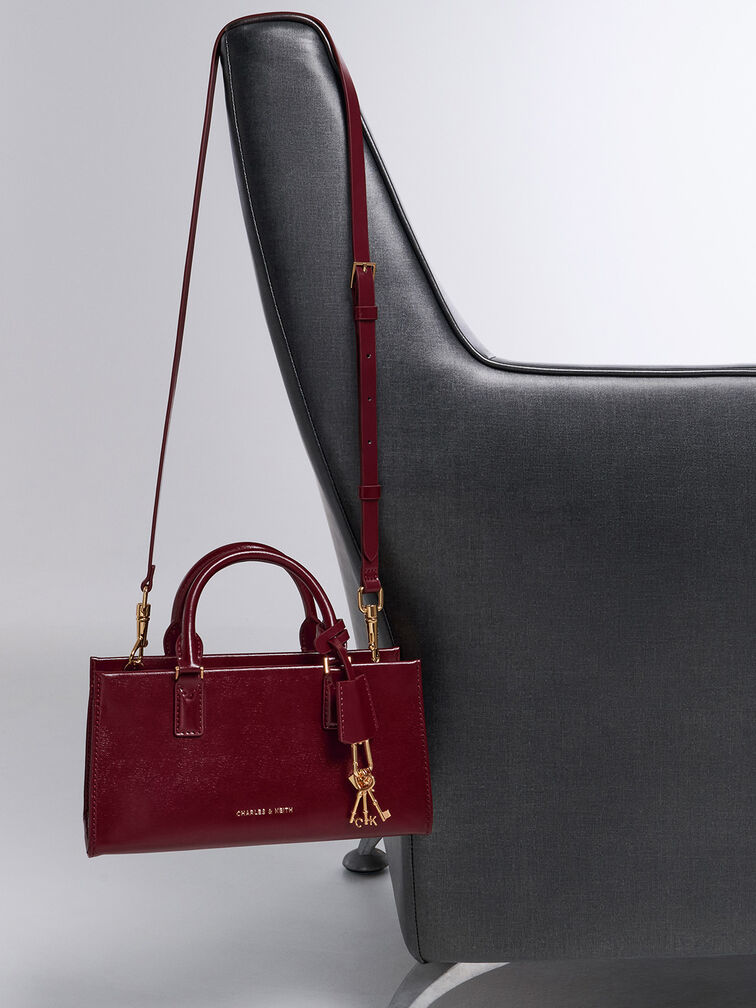 Kerry Top Handle Bag, Mulberry Plum, hi-res