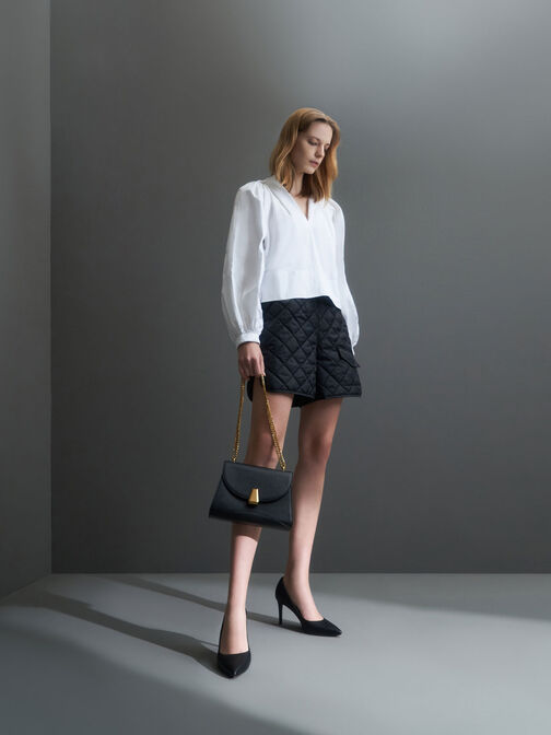 حذاء بامب إيمي بكعب ستيليتو بمقدمة مدببة, أسود, hi-res