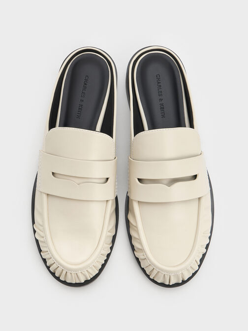 Dylan Penny Loafer Mules, Chalk, hi-res