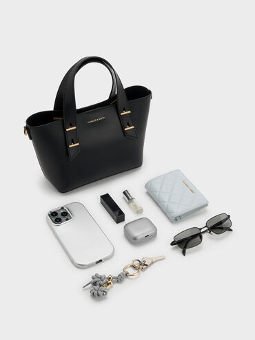 Mini Shania Tote Bag, Black, hi-res