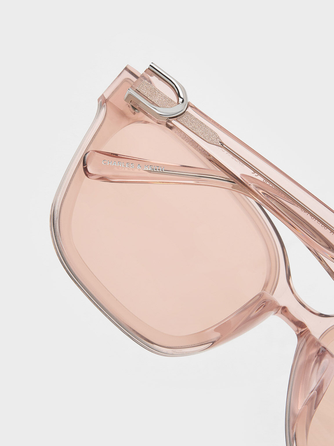 نظارات شمسية  كبيرة الحجم غابين بتصميم الفراشة – وردي